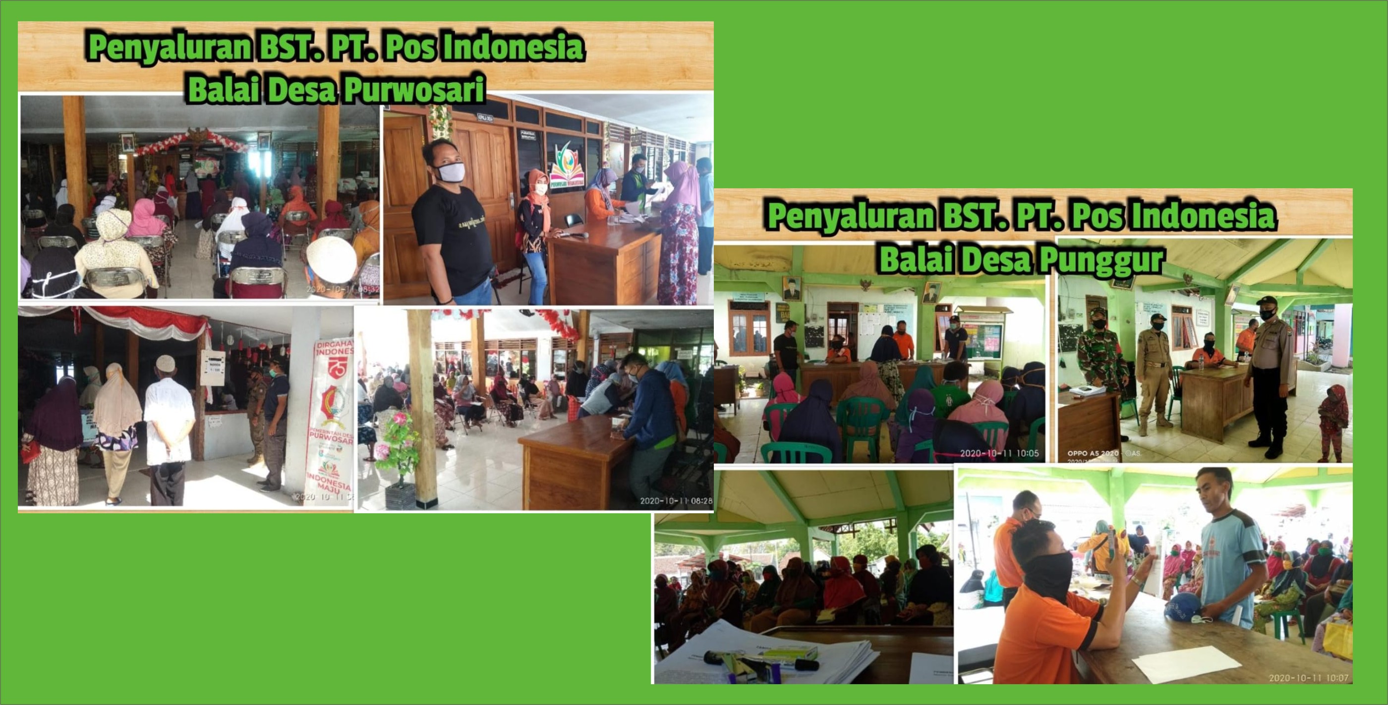 PENYALURAN BANTUAN BST PT. POS INDONESIA TAHAP 7 TAHUN 2020
