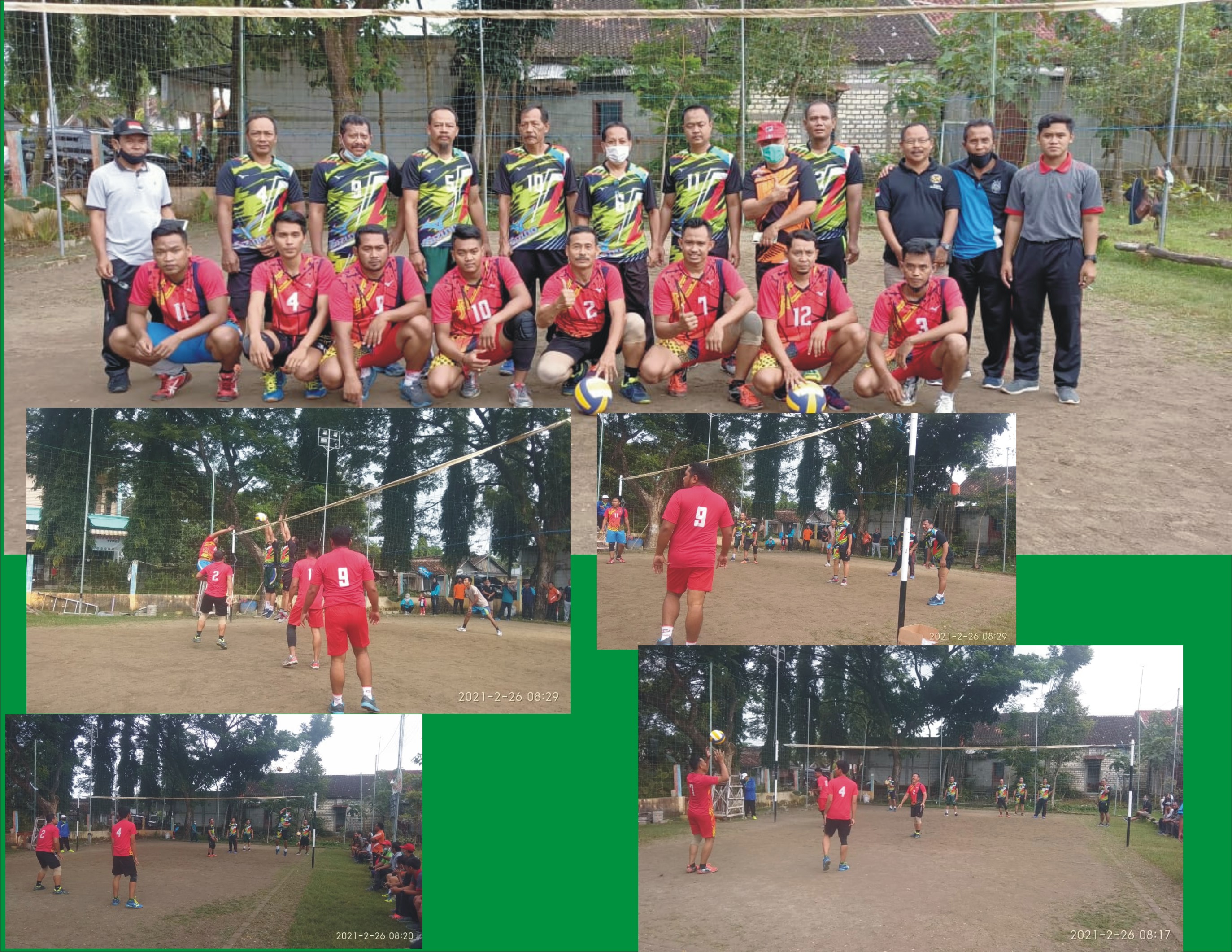 LATIHAN BOLA VOLLY BERSAMA KEC. PURWOSARI DAN KEC. NGAMBON