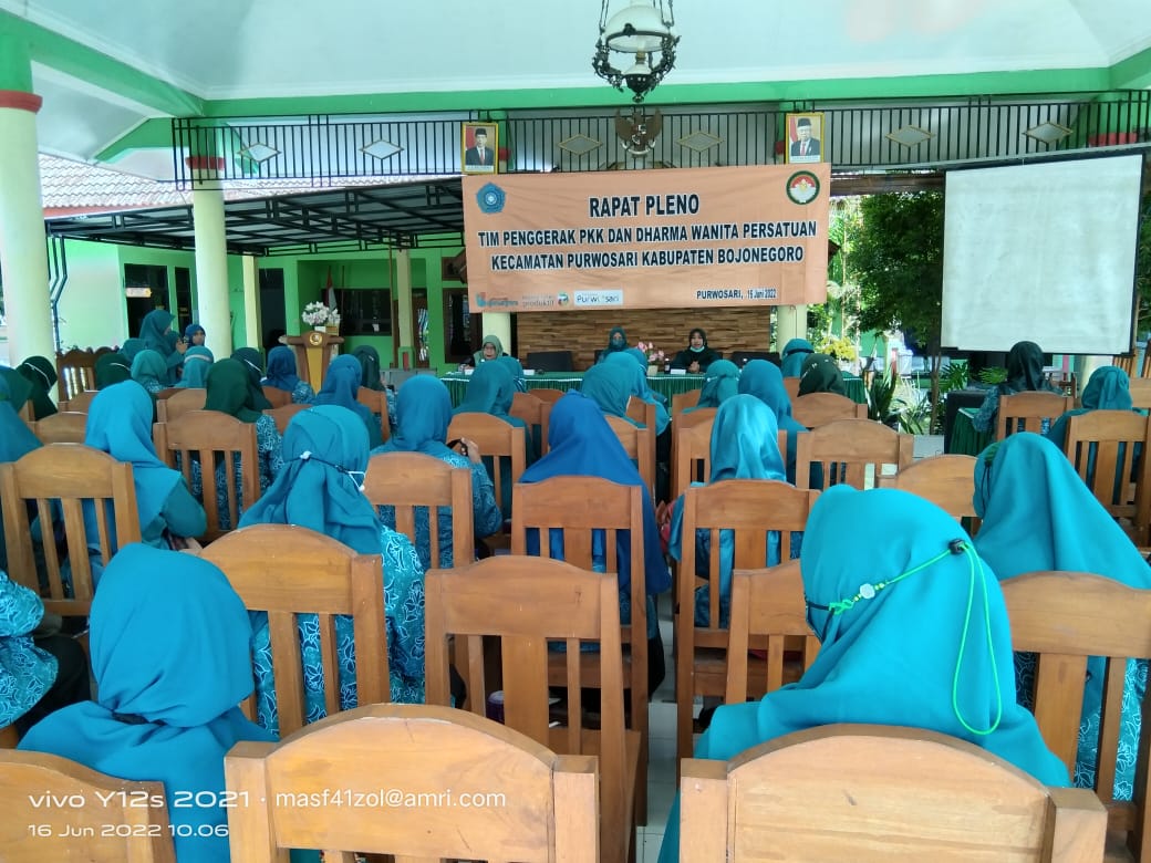 RAPAT RUTIN PLENO PKK KECAMATAN PURWOSARI