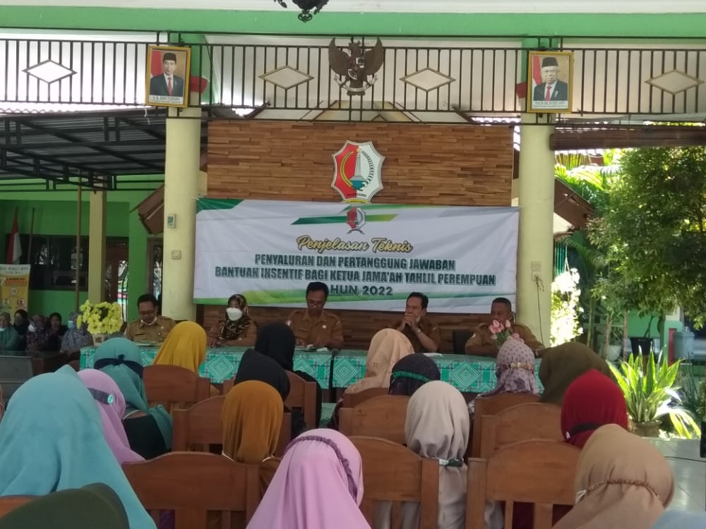 PENYALURAN DAN PERTANGGUNGJAWABAN BANTUAN INSENTIF BAGI KETUA JAMA'AH TAHLIL PEREMPUAN TAHUN 2022